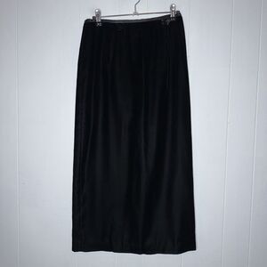 Ann Taylor Loft Women’s Velvet Maxi Skirt Black Size 8